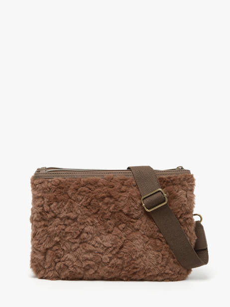 Sac Bandoulière Doudou Le voyage en panier Marron doudou AHP253 vue secondaire 3