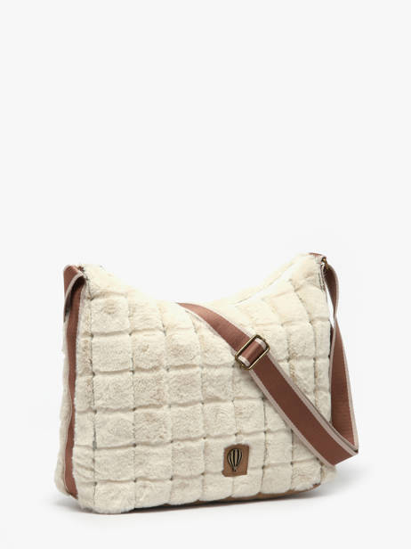 Sac Bandoulière Quadri Polyester Le voyage en panier Beige quadri AHP272 vue secondaire 1