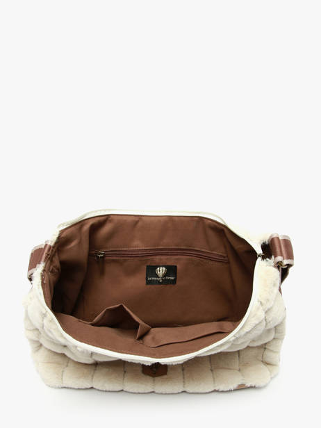 Sac Bandoulière Quadri Polyester Le voyage en panier Beige quadri AHP272 vue secondaire 3