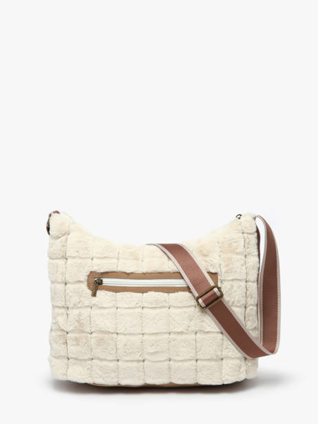 Sac Bandoulière Quadri Polyester Le voyage en panier Beige quadri AHP272 vue secondaire 4