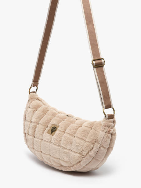 Sac Bandoulière Quadri Polyester Le voyage en panier Beige quadri AHP269 vue secondaire 1