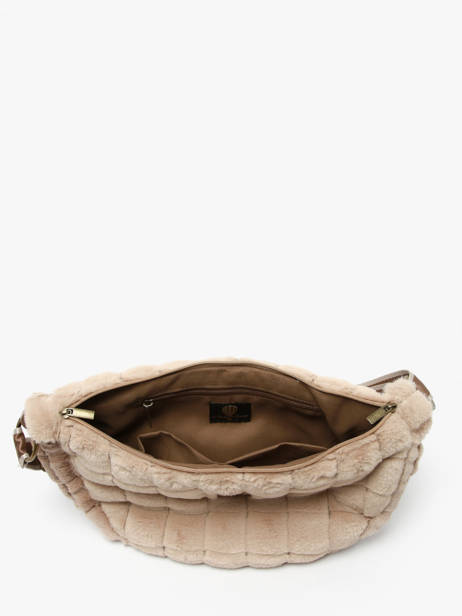Sac Bandoulière Quadri Polyester Le voyage en panier Beige quadri AHP269 vue secondaire 3