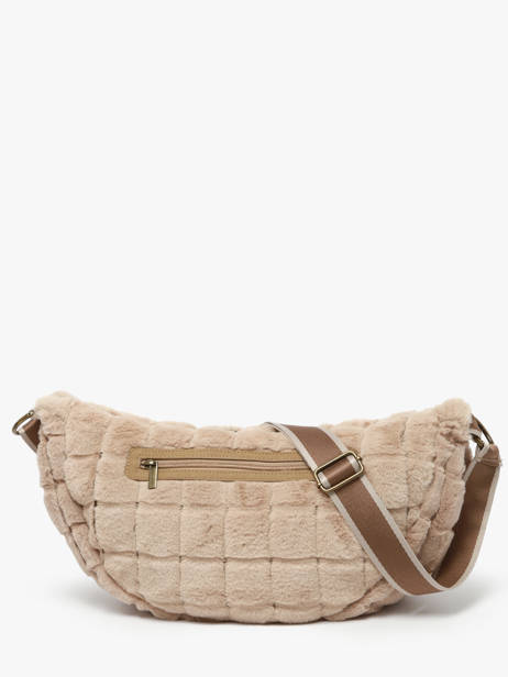 Sac Bandoulière Quadri Polyester Le voyage en panier Beige quadri AHP269 vue secondaire 4
