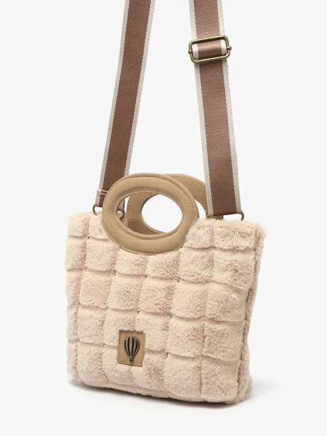 Sac Porté épaule Quadri Polyester Le voyage en panier Beige quadri AHP271 vue secondaire 1