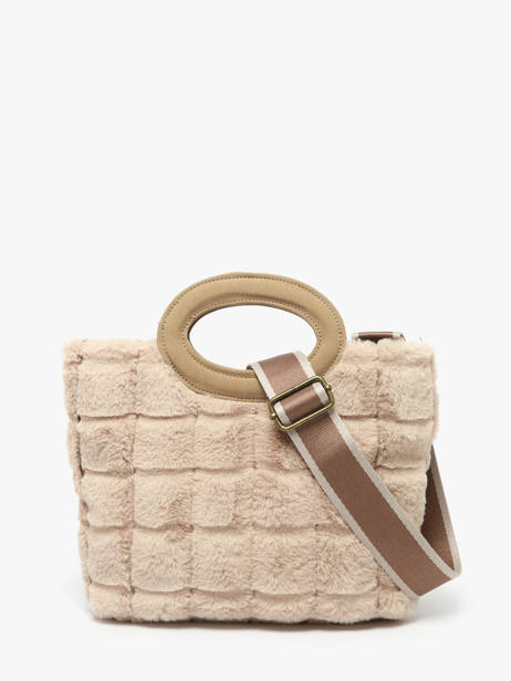 Sac Porté épaule Quadri Polyester Le voyage en panier Beige quadri AHP271 vue secondaire 3
