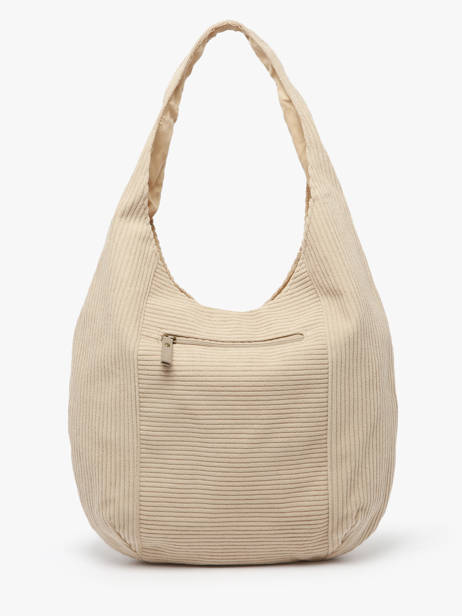 Schoudertas Velours Le voyage en panier Beige velours AHP243 ander zicht 3
