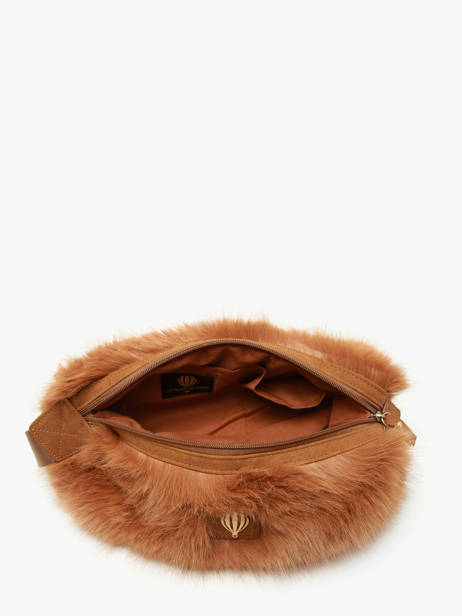 Cross Body Tas Doudou Bont Le voyage en panier Bruin doudou AHP261 ander zicht 3