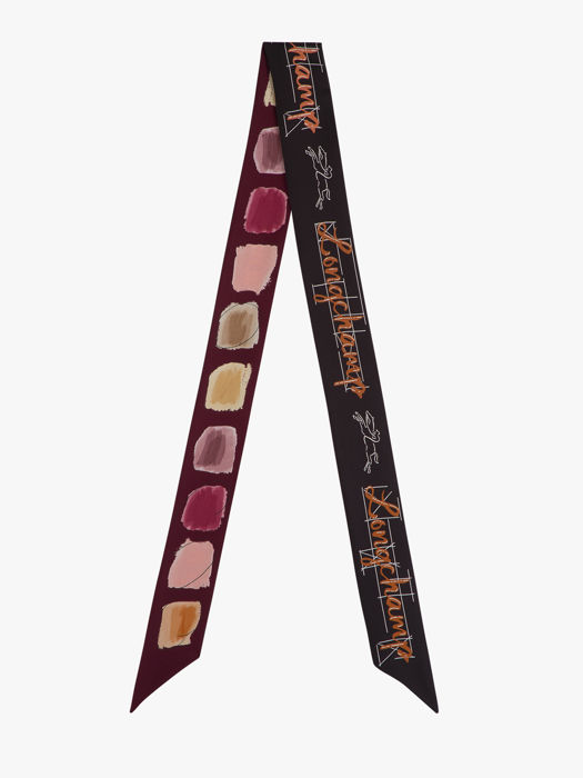 Longchamp Soie gots Foulard Rose