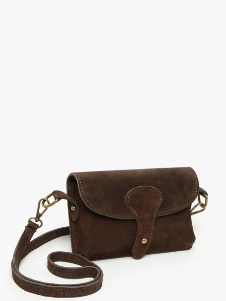 Cross Body Tas Velvet Milano Bruin velvet VE260612 ander zicht 1