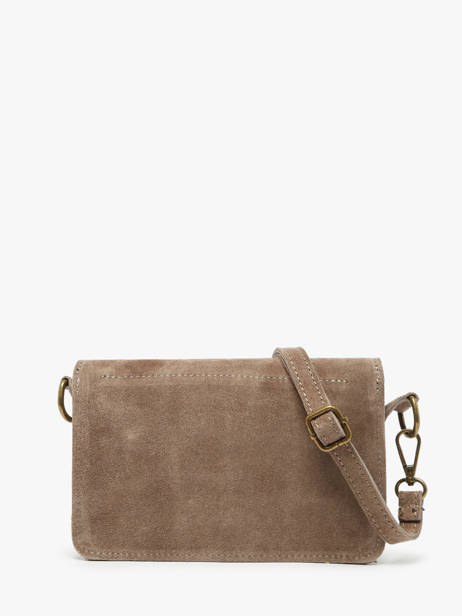 Cross Body Tas Velvet Leder Milano Bruin velvet VE260612 ander zicht 4