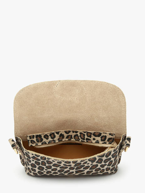 Cross Body Tas Velvet Leopardo Milano Beige velvet leopardo VL260612 ander zicht 2