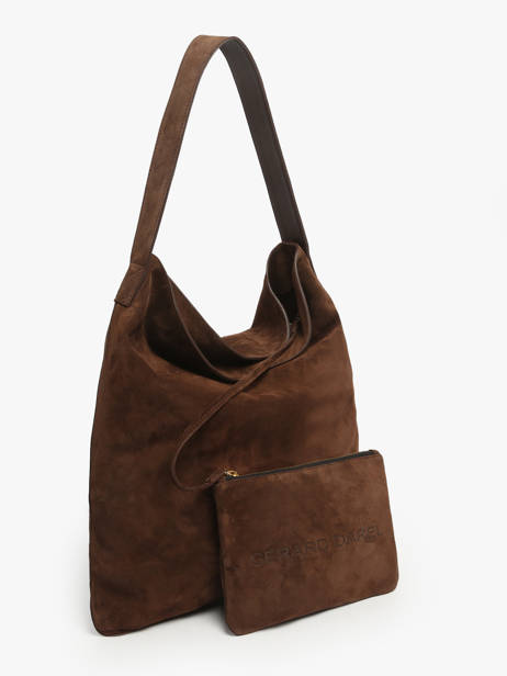 Sac Porté épaule Folk Lady Cuir Gerard darel Marron folk lady DCS91407 vue secondaire 1