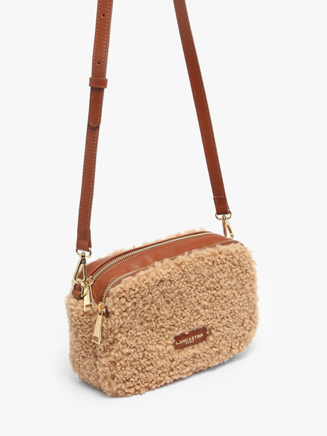 Sac Bandoulière Moumoute Lancaster Beige moumoute 22 vue secondaire 1