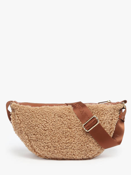 Sac Bandoulière Moumoute Lancaster Beige moumoute 54 vue secondaire 3