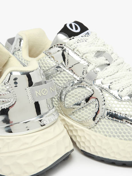 Sneakers En Cuir No name Argent accessoires CRDD04AL vue secondaire 2