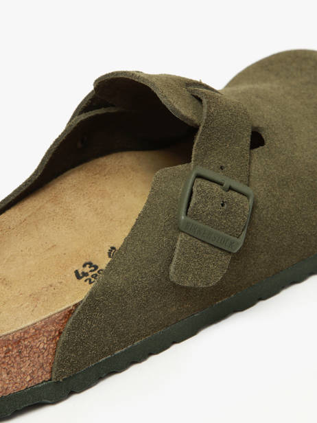 Mules En Cuir Birkenstock Vert men 1024721 vue secondaire 2