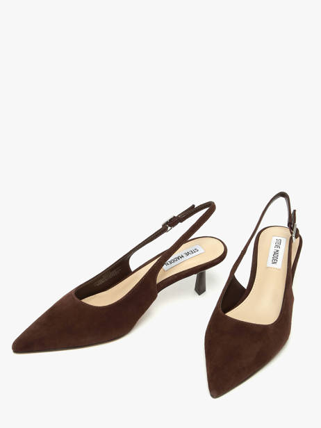 Escarpins Talon Aiguille En Cuir Steve madden Marron accessoires 11003902 vue secondaire 1