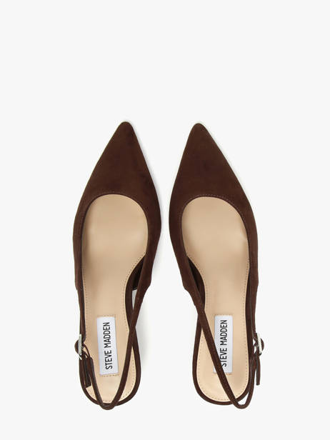 Escarpins Talon Aiguille En Cuir Steve madden Marron accessoires 11003902 vue secondaire 3