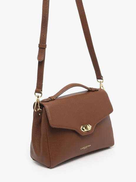 Cross Body Tas Milano Cosmos Leder Lancaster Bruin milano cosmos 55 ander zicht 1