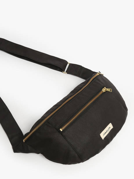 Le Sac Banane Orsel Waxed Rivedroite Noir waxed ORSELWAX vue secondaire 1