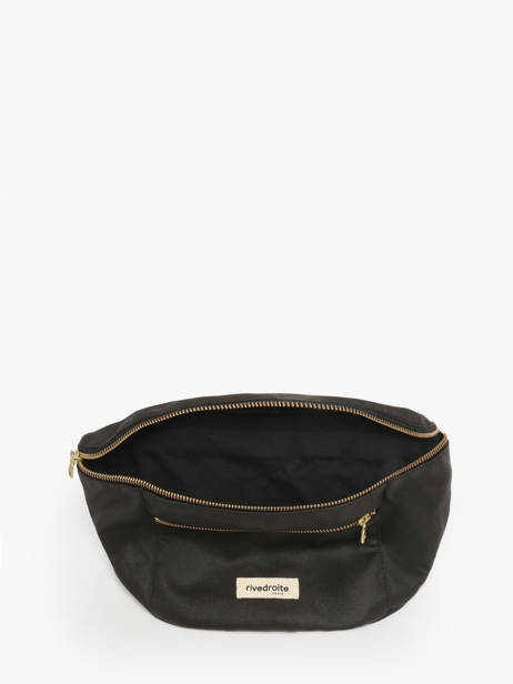 Le Sac Banane Orsel Waxed Rivedroite Noir waxed ORSELWAX vue secondaire 2