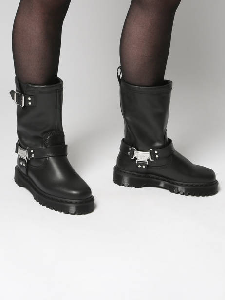 Bottes Anistone En Cuir Dr martens Noir accessoires 32199001 vue secondaire 1