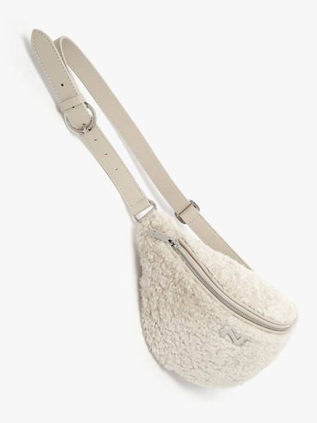 Sac Banane Large Derby Winter Mouton Et Cuir Nathan baume Beige n city S vue secondaire 1