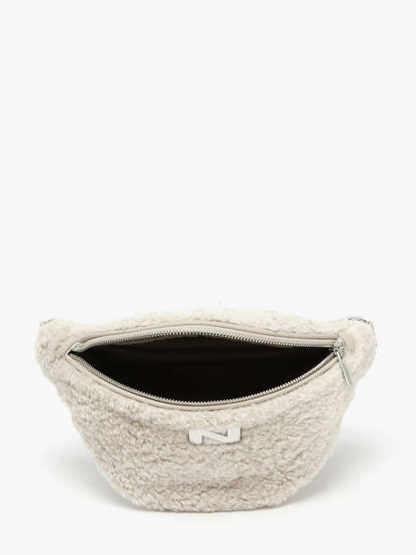 Sac Banane Large Derby Winter Mouton Et Cuir Nathan baume Beige n city S vue secondaire 3