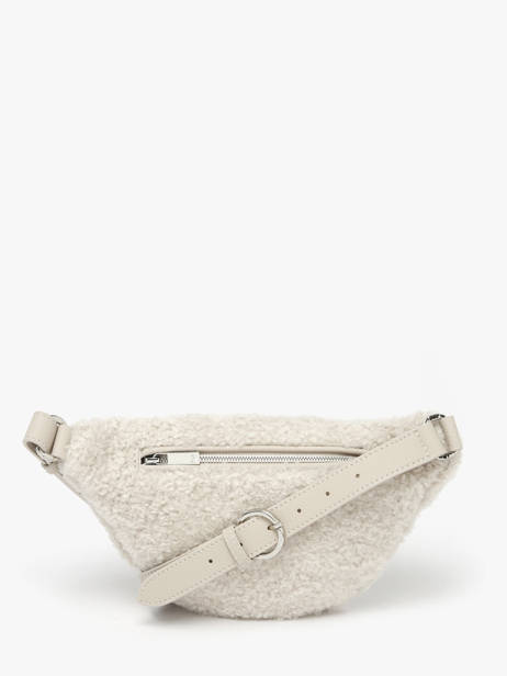 Sac Banane Large Derby Winter Mouton Et Cuir Nathan baume Beige n city S vue secondaire 4