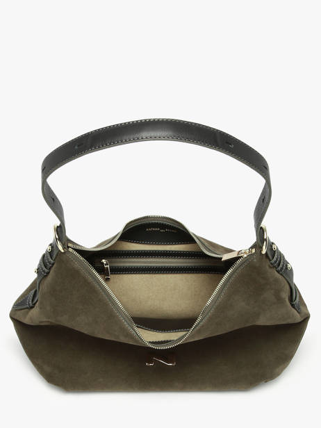 Schoudertas Carrie Suède Leder Nathan baume Groen vogue 1 ander zicht 4