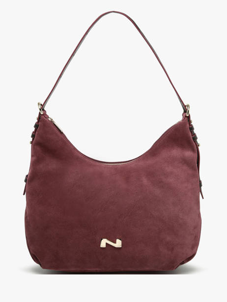 Schoudertas Carrie Suède Leder Nathan baume Violet vogue 1