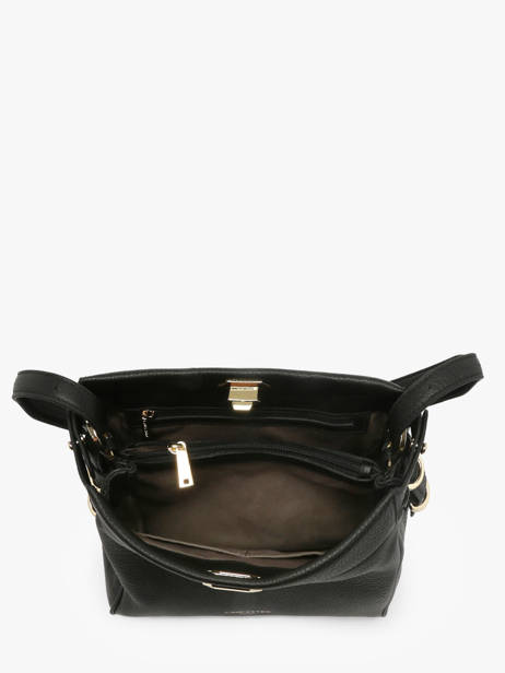 Schoudertas Mademoiselle Romy Leder Lancaster Zwart mademoiselle romy 105 ander zicht 2