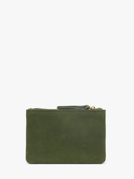 Portefeuille Cuir Nat et nin Vert vintage SOLY vue secondaire 3