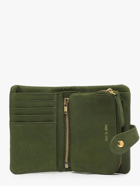 Portefeuille Joyce Cuir Nat et nin Vert vintage JOYCE vue secondaire 1