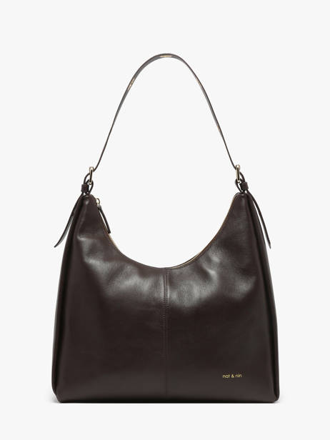 Sac Porté épaule Tina Cuir Lisse Nat et nin Marron vintage TINA