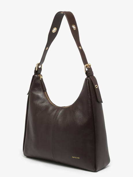 Sac Porté épaule Tina Cuir Lisse Nat et nin Marron vintage TINA vue secondaire 1