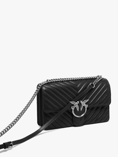 Cross Body Tas Love Bag Quilt Leder Pinko Zwart love bag quilt A0GK ander zicht 2