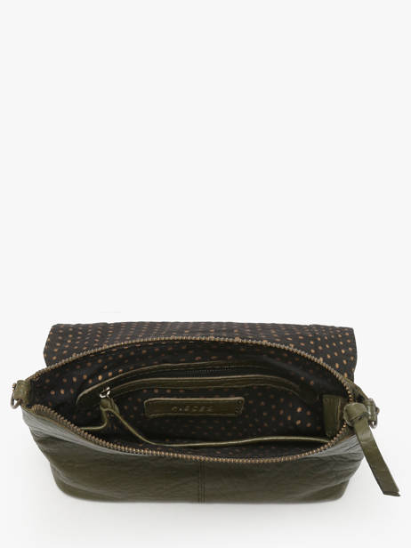 Cross Body Tas Felizia Leder Pieces Groen felizia 17116820 ander zicht 2