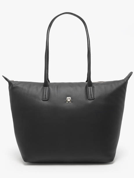 Schoudertas Popette Nylon Tommy hilfiger Zwart popette AW17705