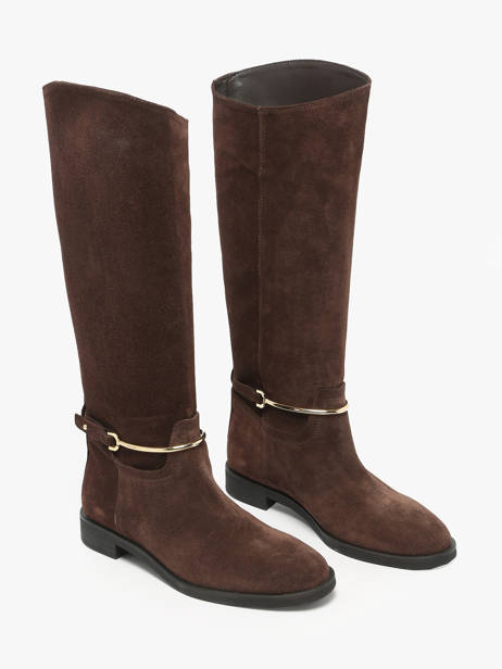Bottes En Cuir The icona Marron women EMMA65 vue secondaire 1