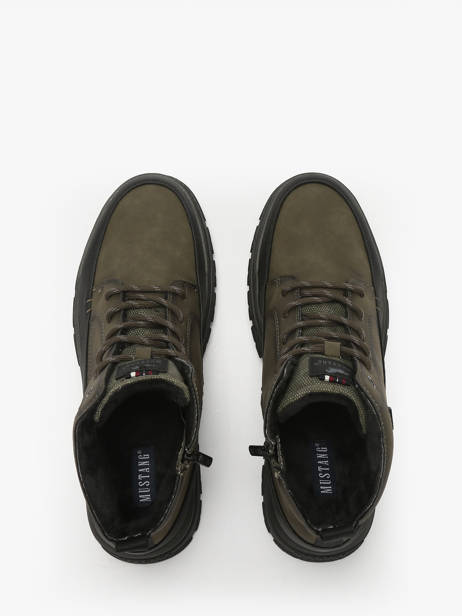 Bottines Mustang Vert men M0101004 vue secondaire 3