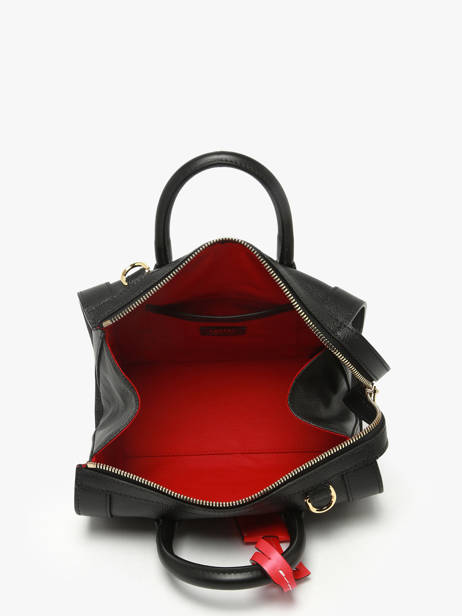 Mini Bowlingtas Bcbg Leder Lancel Zwart bcbg A13689 ander zicht 3