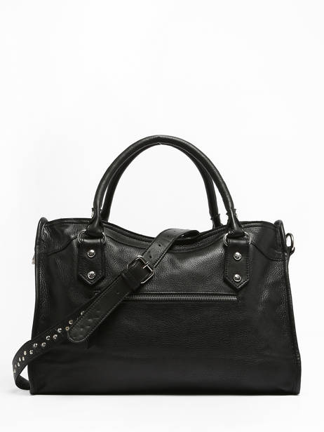 Handtas Leder Basilic pepper Zwart glam BGLA22 ander zicht 5