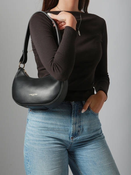 Cross Body Tas Donna Aria Leder Lancaster Zwart donna aria 75 ander zicht 1