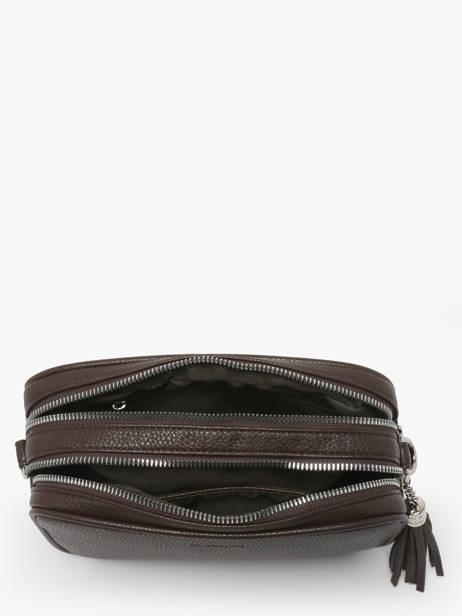 Cross Body Tas Grained Miniprix Bruin grained HOWARD ander zicht 1