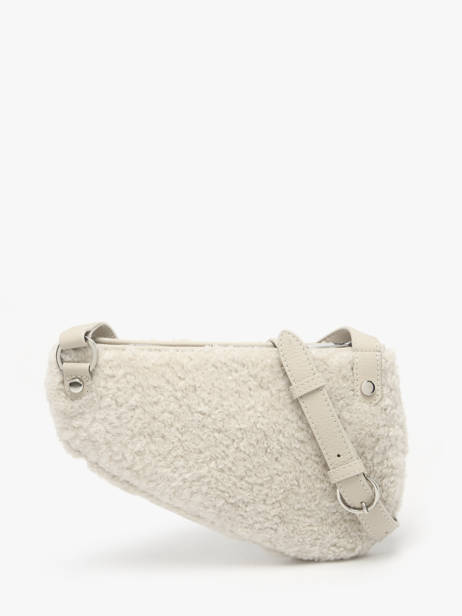 Cross Body Tas City Perle Winter Shearling En Leder Nathan baume Beige n city S ander zicht 3