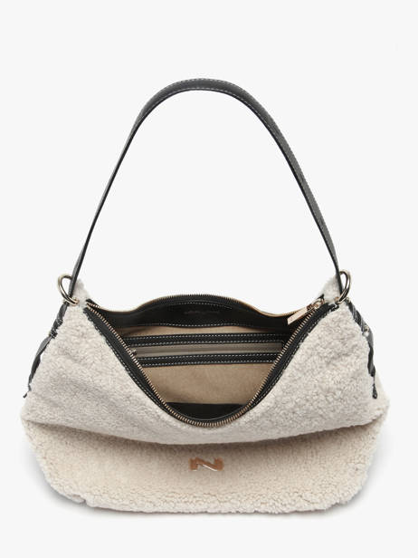 Sac Porté épaule Carrie Winter Cuir Et Mouton Nathan baume Beige vogue S vue secondaire 2