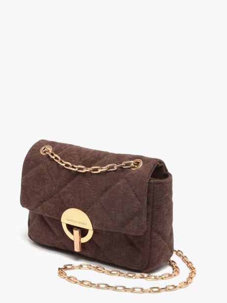 Cross Body Tas Moon Linnen Vanessa bruno Bruin moon 70V40533 ander zicht 1