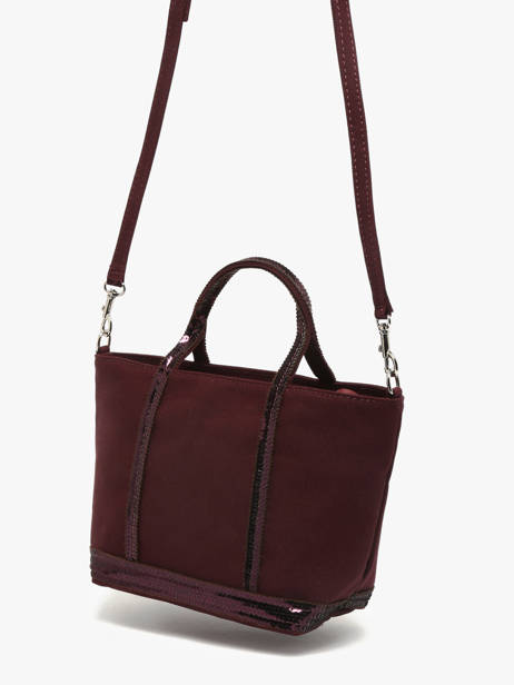 Cross Body Tas Baby Cabas Pailletten Vanessa bruno Rood cabas 1V40410 ander zicht 1