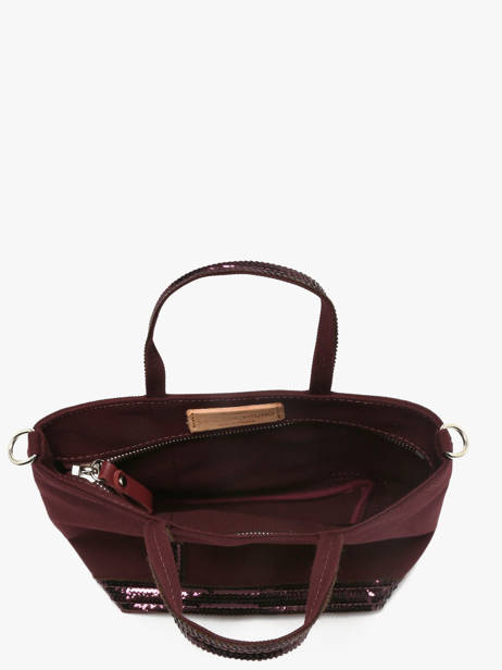 Cross Body Tas Baby Cabas Pailletten Vanessa bruno Rood cabas 1V40410 ander zicht 2